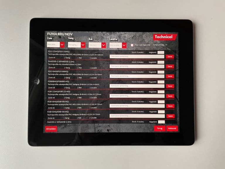 Power App door Sonical op iPad